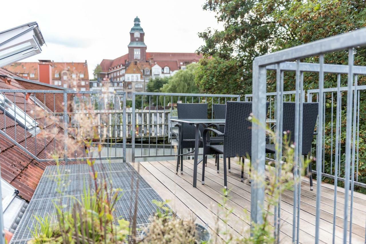 Fewo1846 - Flensburg68 - Komfortable Maisonettewohnung Fuer 6 Personen Mit Dachbalkon Im 4 Og Exteriör bild
